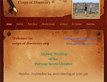 Tablet Screenshot of corpsofdiscovery.org